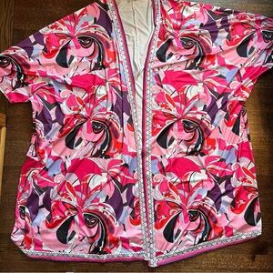 Halfheart size medium multi color oversized kimono